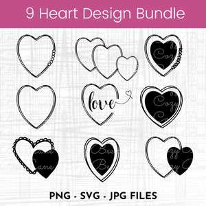 Heart Svg Bundle | Heart Svg | Hand Drawn Heart svg | Doodle Heart Svg |  Sketch Heart Svg | Love Svg | Valentine Svg  | Heart PNG Bundle