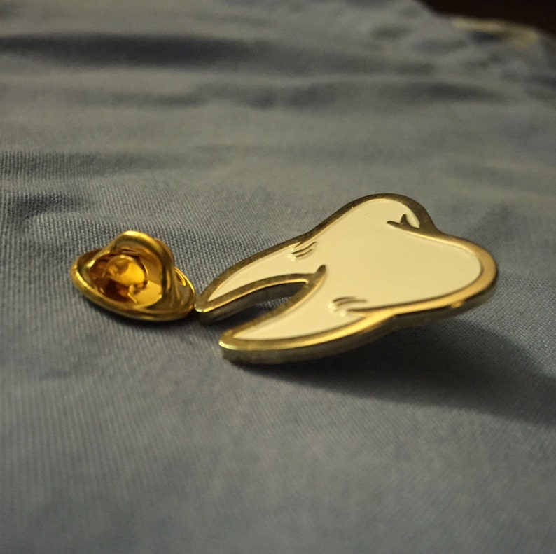 1 enamel Tooth Pin Etsy