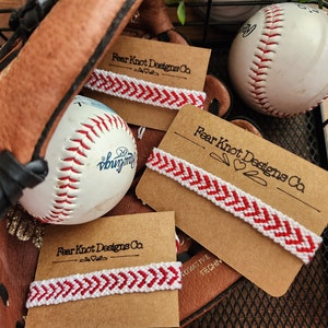 Baseball Stitch Laces Bracelet- Friendship Bracelet for Baseball Lovers- Softball Color Options too!