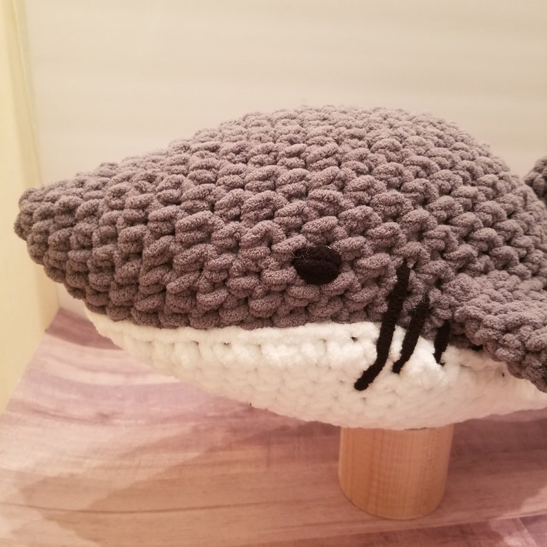 Shark Plush Great White Shark Oversized Fuzzy Plush Giant | Etsy