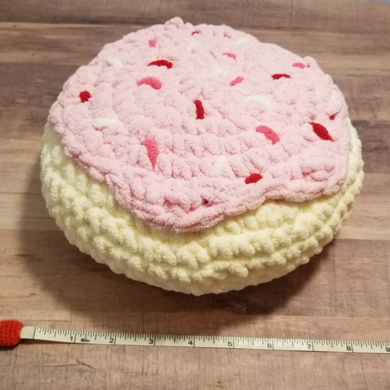 Frosted Sugar Cookie Pillow Oversized Fuzzy Plush Giant Etsy
