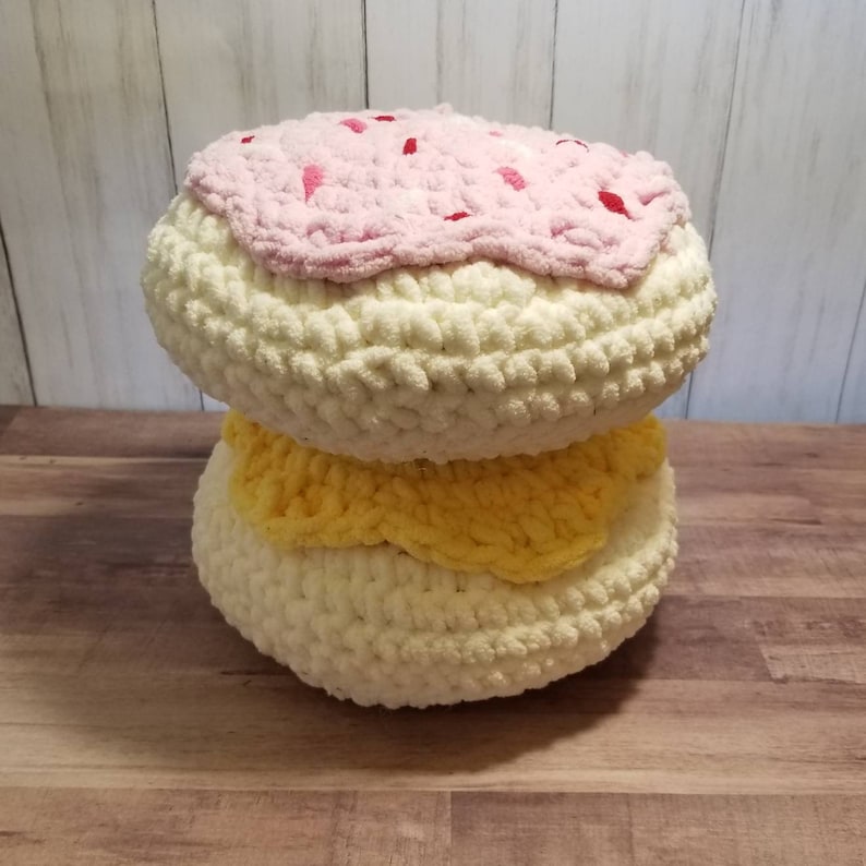Frosted Sugar Cookie Pillow Oversized Fuzzy Plush Giant Etsy