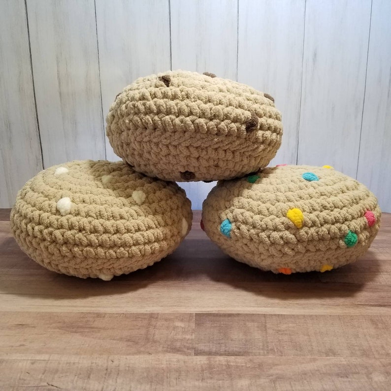 Chocolate Chip Cookie Pillow Oversized Fuzzy Plush Giant Etsy