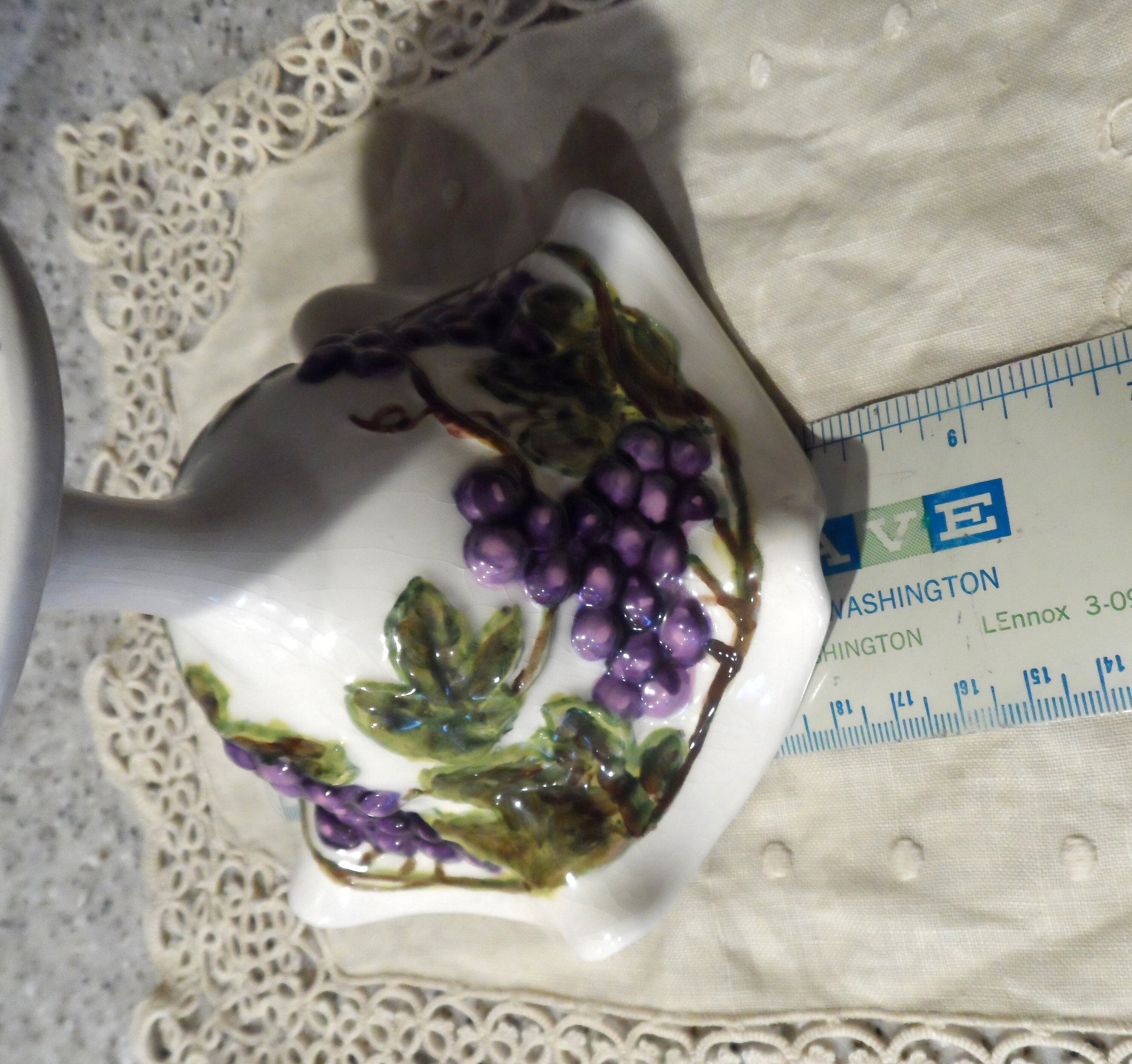 Vintage Grape Design Dessert Goblets, Compote, Fruit, Candy Dish Signed ...