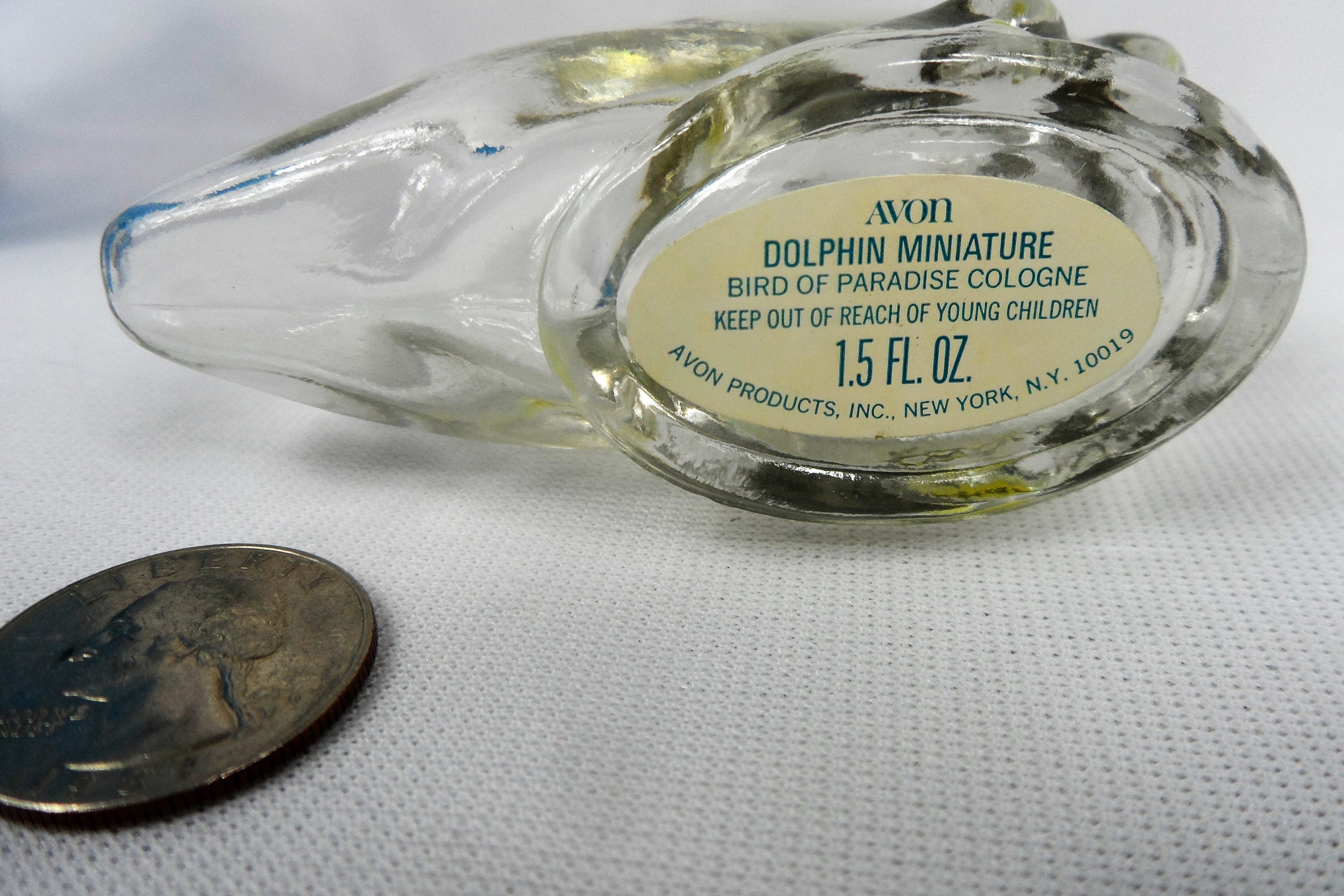 Avon Dolphin Bird of Paradise Cologne Bottle Vintage Avon Etsy