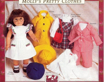 American Girl Molly's Party Pinafore ~ Molly's Birthday Party Dress ~  Vintage ~ Retired - Etsy