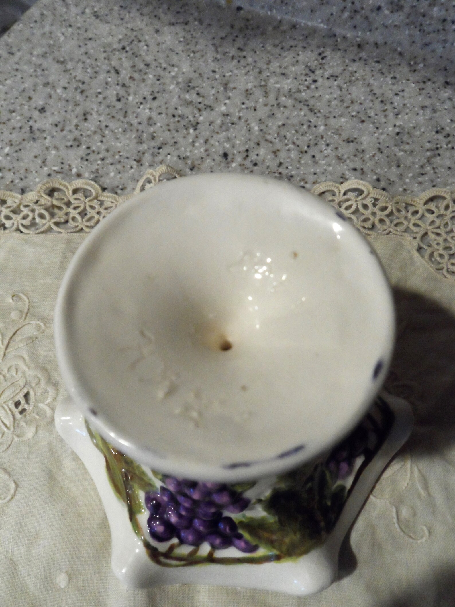 Vintage Grape Design Dessert Goblets, Compote, Fruit, Candy Dish Signed ...