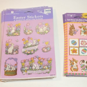 Vintage American Greetings Stickers 15 Sticker Packs Temática de Pascua Perfecto para Profesores Clase de Escuela E13