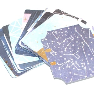 41 tarjetas Memory Dex 4 formas Tarjetas Rolodex a través de la colección Galaxy Recollections Papel Ephemera R48
