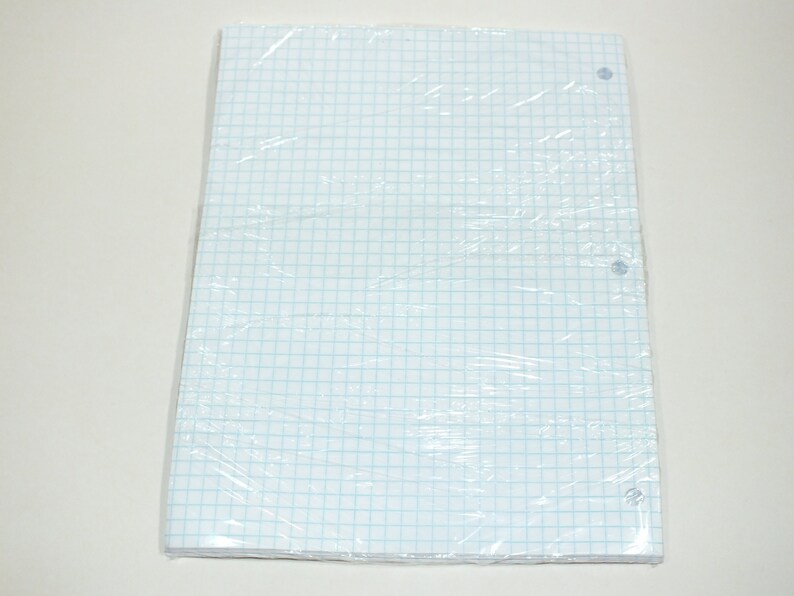 Vintage Graph Filler Paper by Quad Ruled 80 Sheets 3 Etsy