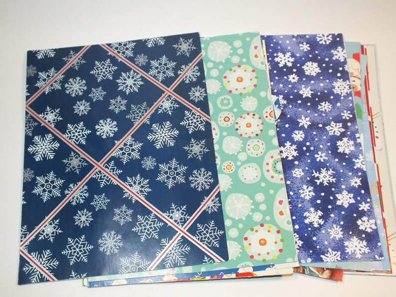 Vintage Gift Wrap Grab Bag Lot Christmas Holiday Wrapping Paper Paper Crafts Scrapbooking Junk Journal Ephemera W17