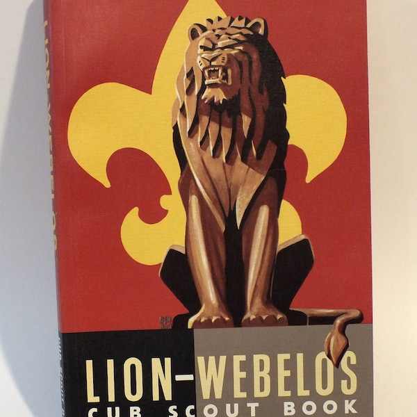 Vintage Boy Scouts Of America Lion Webelos Cub Scout Book 1965 Manuel Paper Crafts Scrapbooking