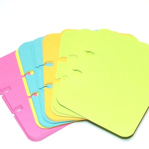 50 Memory Dex Karten Karteikarten Rolodex Zitrus Farbkarten Neonfarben Papier Ephemera R63