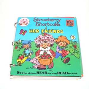 Vintage Erdbeere Shortcake & Her Friends Buch Junk Journal für Papier Ephemera