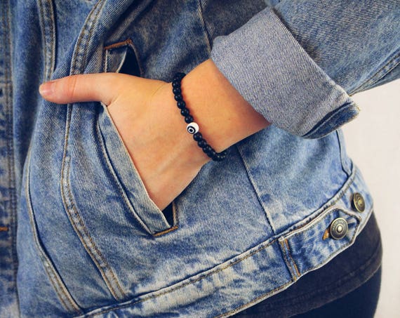 Unisex Evil Eye Beaded Bracelet