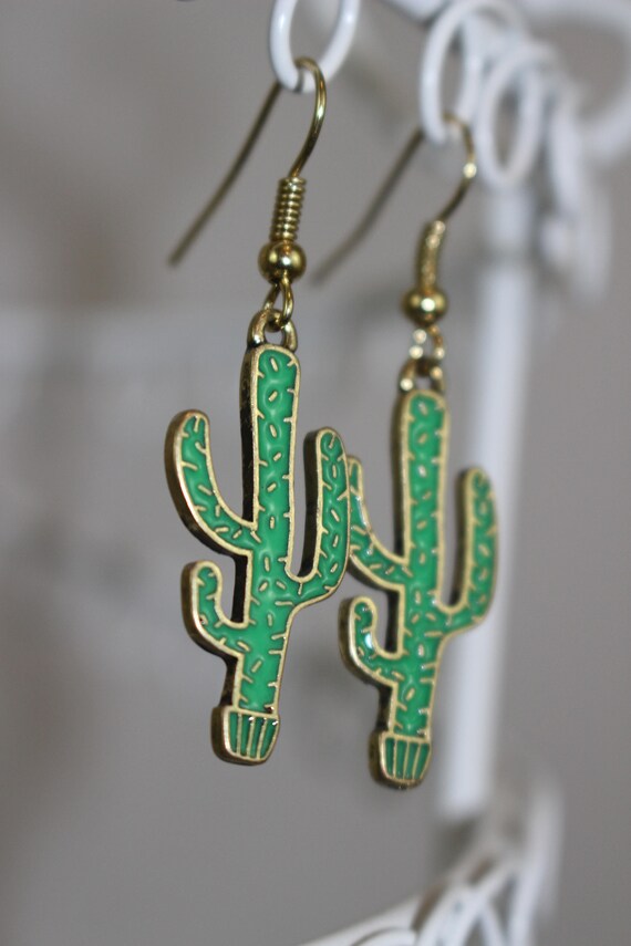 Cactus Drop Earrings