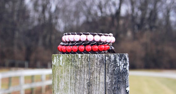 Valentine's Day Edition Unisex Illuminating Wrap Bracelets in Red or Pink