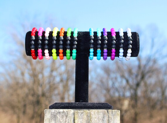 Unisex Healing Stone Lava Rock Bracelet
