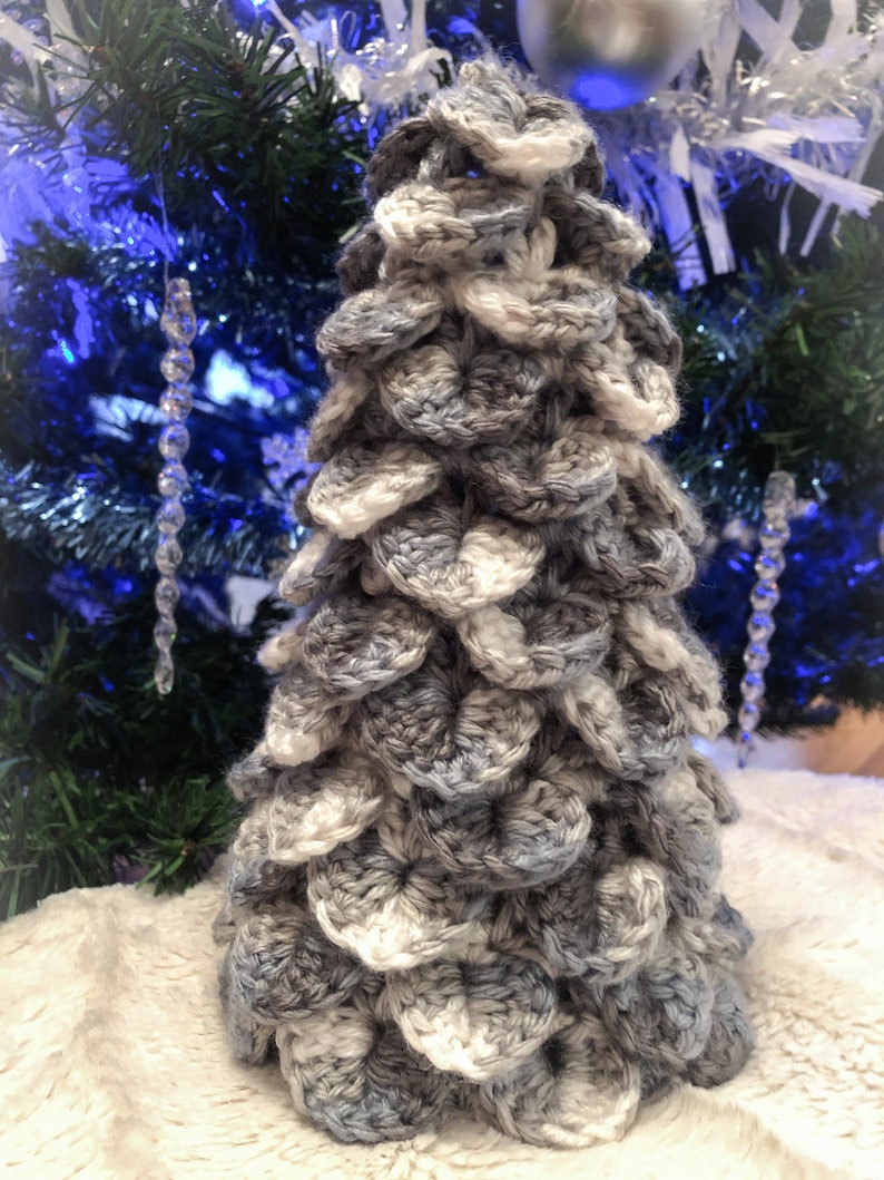 CROCHET Christmas Tree PATTERN: Evergreen Christmas Tree/DIY Decor/Christmas Decor/Crocodile Stitch/Christmas Decoration/Crochet Pattern image 2