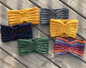CROCHET HEADBAND Pattern: Equinox Earwarmer Headband/Earwarmer/Headband/Chunky Knits/Acessories/Knit Look/Crochet Pattern/Crochet/Pattern