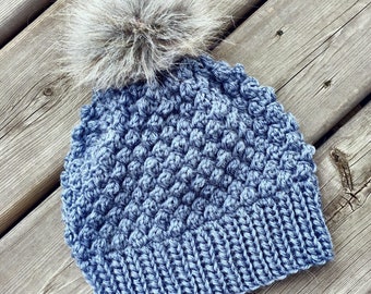 CROCHET HAT PATTERN:Cloudberry Hat/Crochet Hat/Crochet Pattern/Pattern/Hat Pattern/Kids Hat/Preschooler Hat/Winter Hat/Crochet/Womens Hat