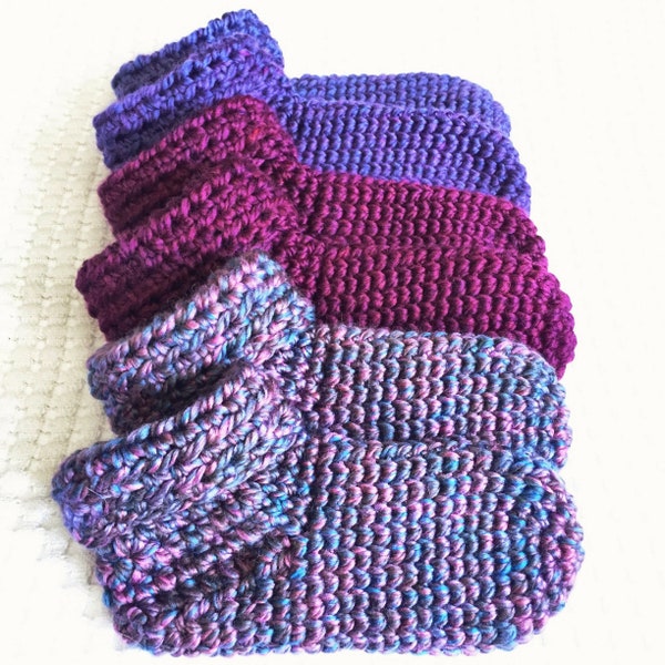 CROCHET SLIPPER PATTERN: Me Time Chunky Slipper Socks/Crochet Slipper/Slipper Pattern/Easy Slipper Pattern/For Her/Crochet/Crochet Pattern