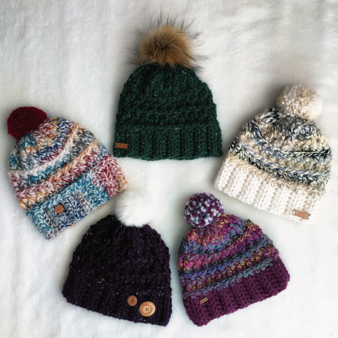 CROCHET HAT Pattern:montane Hat/crochet Pattern/toque/winter Hat/chunky ...