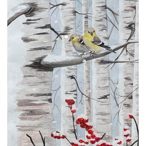 Wenskaart: winterberk