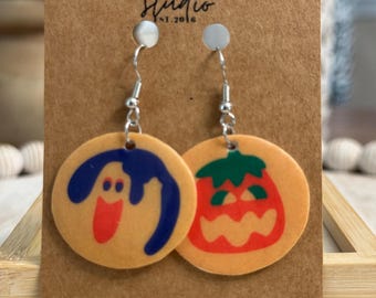 Pillsbury Inspired Halloween Cookie Earrings