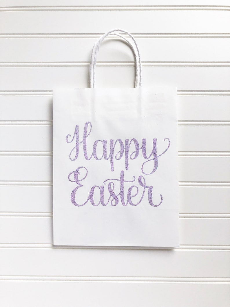Happy Easter Gift Bag Easter Treat Bag Easter Hostess Gift Etsy