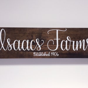 Family Name Sign, Last Name Sign, Established Sign, Personalized Gift, Wood Sign, Rustic Home Decor, Wedding Gift, Anniversary Gift image 3