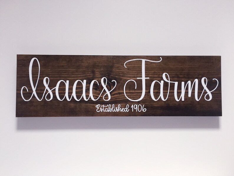 Family Name Sign, Last Name Sign, Established Sign, Personalized Gift, Wood Sign, Rustic Home Decor, Wedding Gift, Anniversary Gift image 3