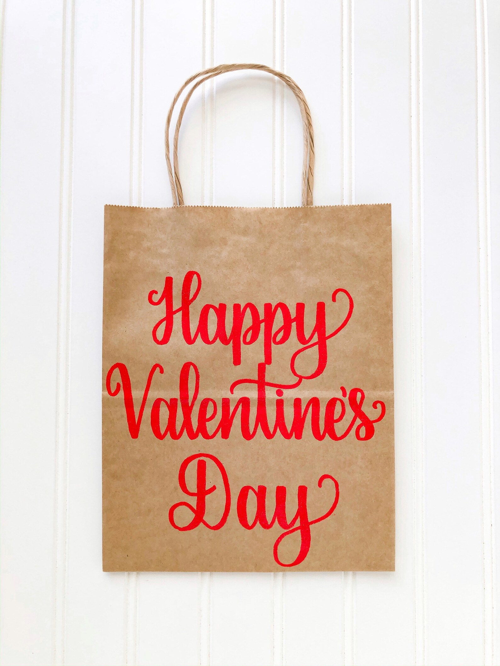 Happy Valentines Day Gift Bag Valentines Day Favor Bag Etsy