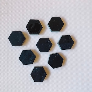 Black Hexagon Magnets | Refrigerator Magnets | Office magnets | Dorm Room Magnets