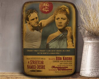 A street car named desire, Marlon Brando, Wooden plaque