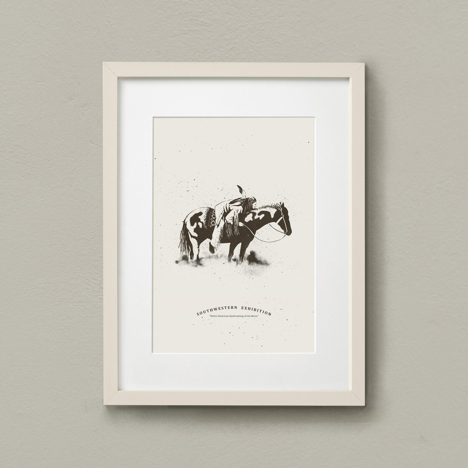 Native American Poster, Ranch Wall Decor, Southwestern Print, Modern ...