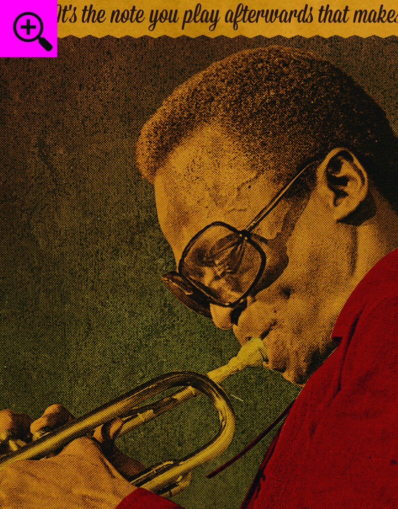Jazz vintage poster Miles Davis Music retro art print | Etsy