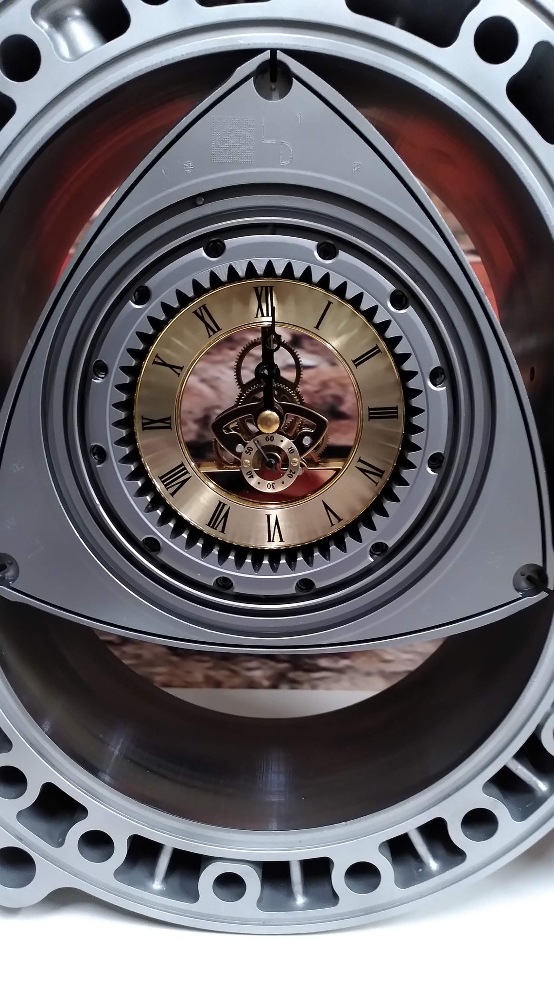 Wankel Engine Clock Mazda Rotating Rotary Engine Clock Uhr Etsy UK