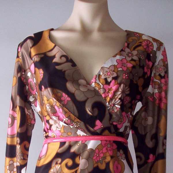 Vestido mod británico vintage de los años 60