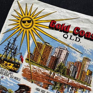 Australian Gold Coast Queensland souvenir tea towel