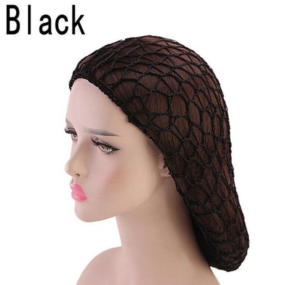 Juliet Hat/Snood- Vintage Elegant Black Crochet Beret or Large to Catch Hair Vintage Juliet Hat - Etsy main image 3