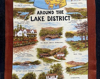 Lake District UK souvenir tea towel