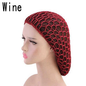 Crochet hair snood image 6