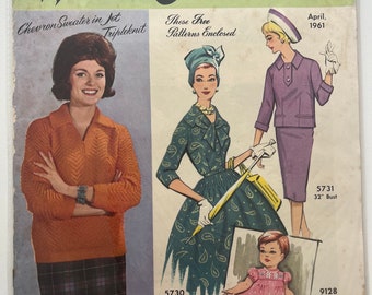 April 1961 Australian Home Journal with free patterns