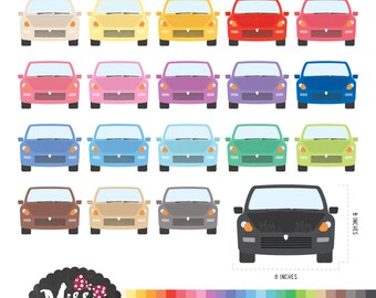 30 Colors Travel/ Car Clipart. Planner Clipart. School Clipart. Learning Clipart. Sticker Clipart - Instant Download