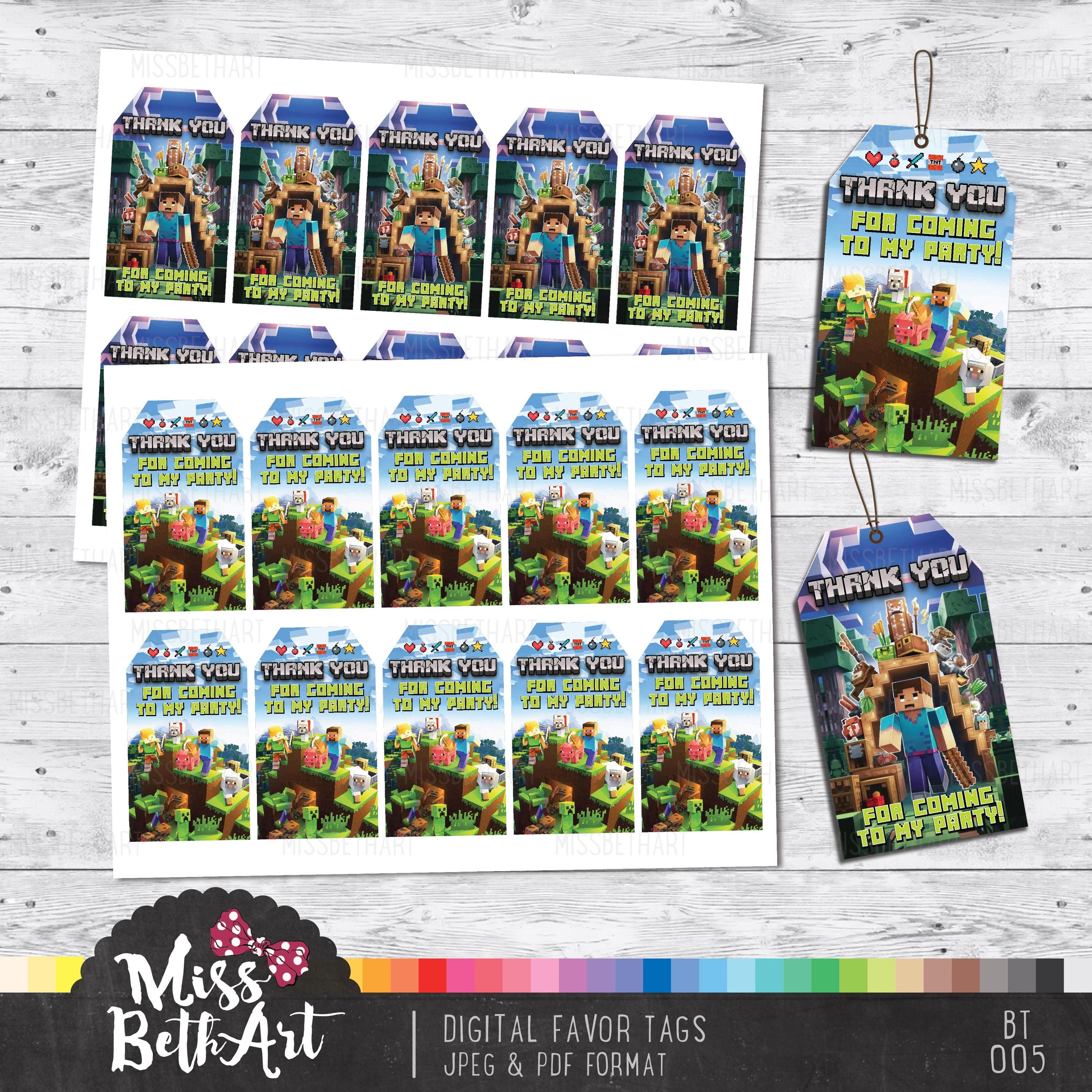 Digital 2x3.5 Favor Tags