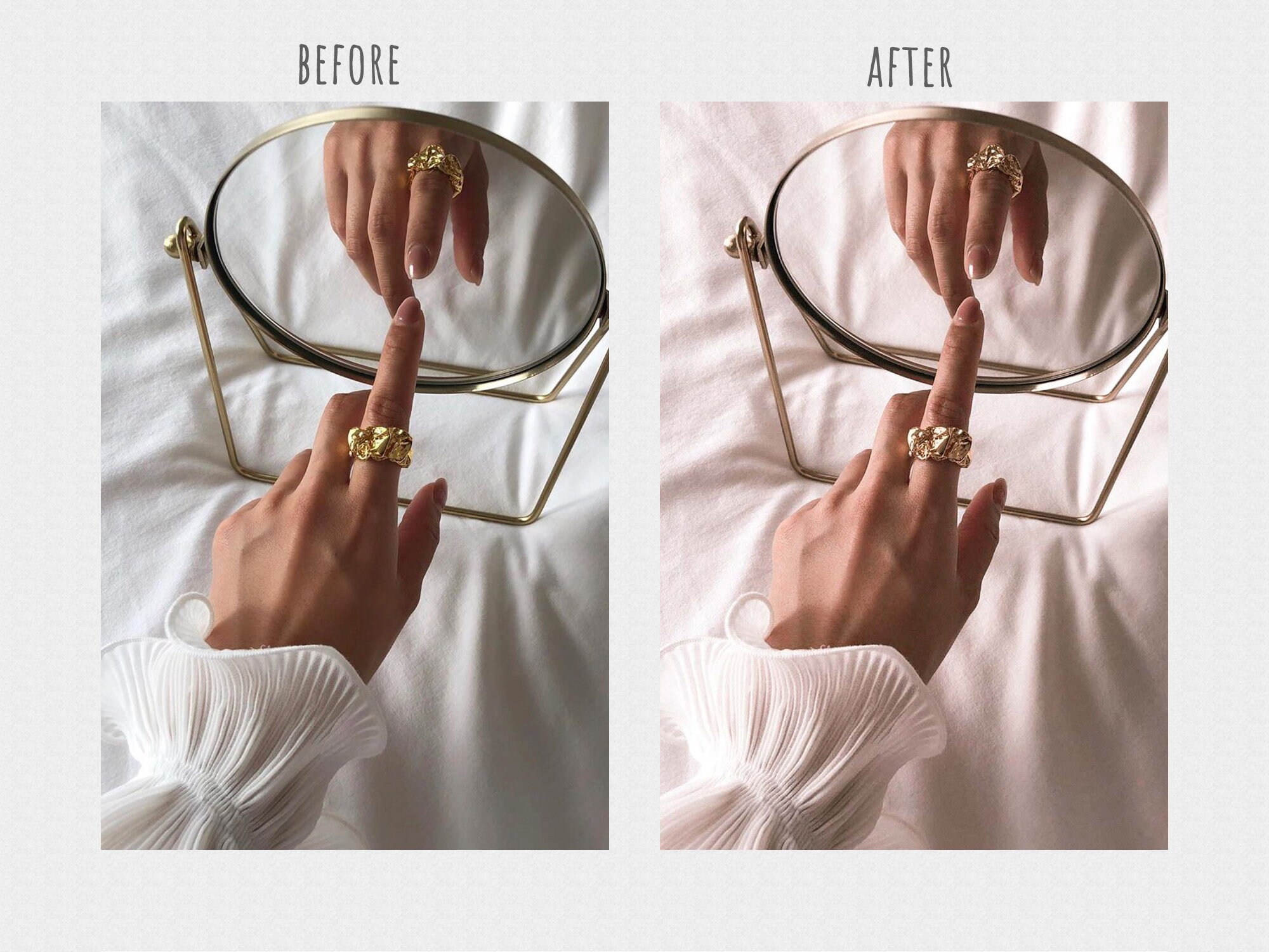 7 Rose Gold Preset Mobile Lightroom Presets Rose Presets Etsy