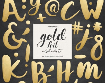 Gold clipart alphabet numbers Gold foil digital alphabet and words Gold font Gold letters clipart Gold PNG Instant download