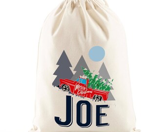 red truck gift bolsas
