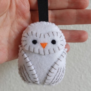 Snowy Owl Felt Rattle - Etsy